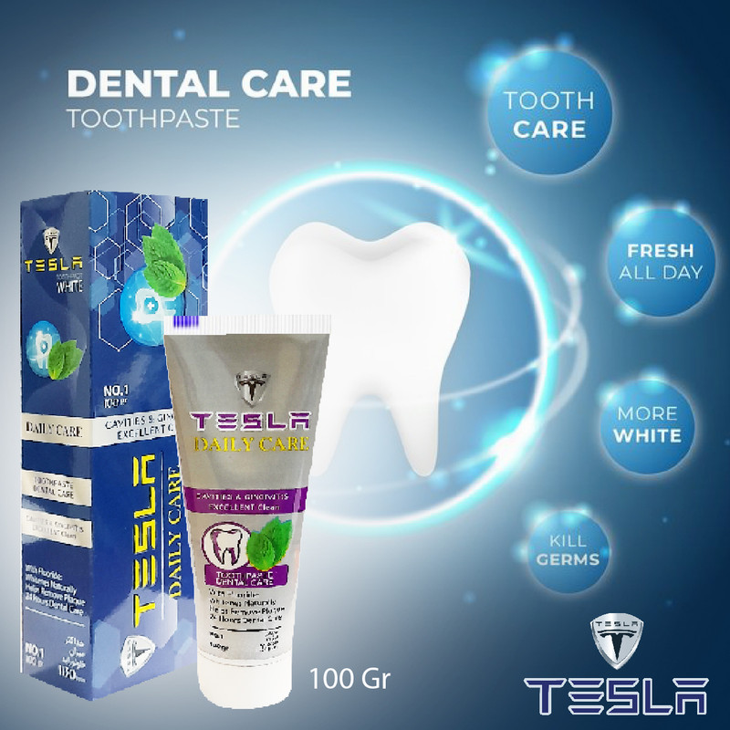 خمیر دندان تسلا مدل  Daily Care وزن 100 گرم