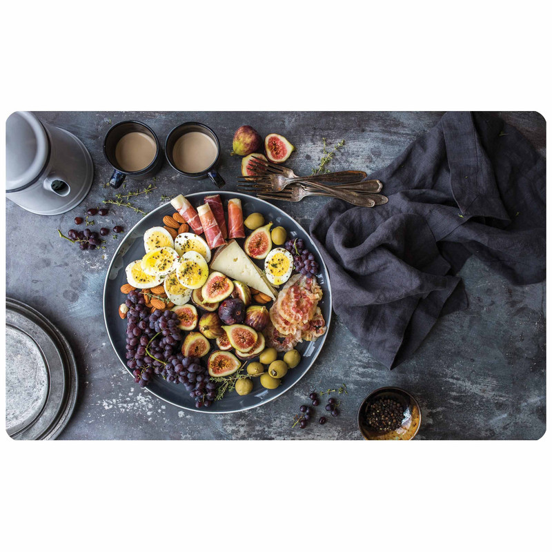 فرش پارچه ای مدل بشقاب میوه 6050