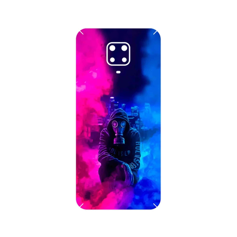 برچسب پوششی ماهوت مدل Smoke Rainbow Digital Art 2 مناسب برای گوشی موبایل شیائومی Redmi Note 9 Pro