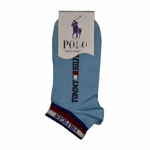 جوراب پولو مدل مچی رنگ آبی