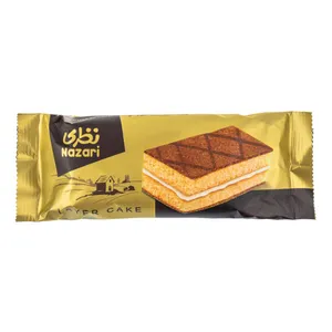 کیک اسفنجی دو لایه با کرم شیری نظری - 55 گرم