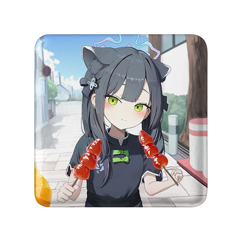 پیکسل خندالو طرح بازی آرشیو آبی (Blue Archive) مدل مربعی کد 34365