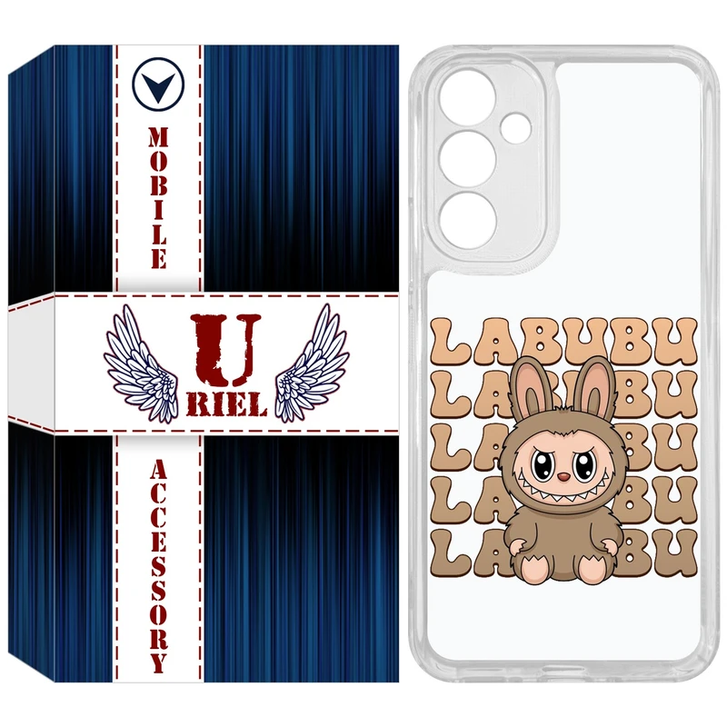 کاور یوریل مدل Clear کد 134 طرح لبوبو Labubu مناسب برای گوشی موبایل سامسونگ Galaxy A54