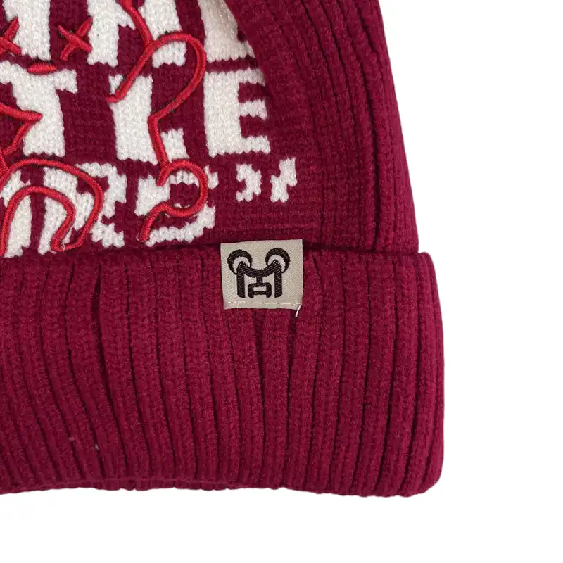 ست کلاه و شال گردن بافتنی بچگانه مدل تدی گنگ RO_189