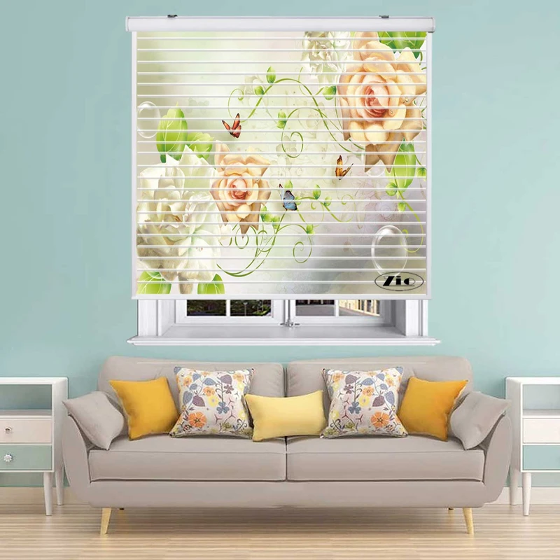 پرده زبرا زیو مدل سیلوئت 3D1323 سایز 150x150 سانتی متر