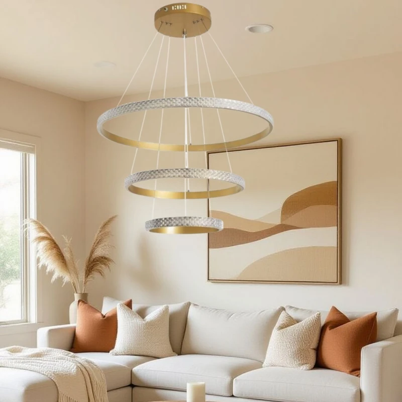 لوستر آویز شاهان تک مدل gold70b