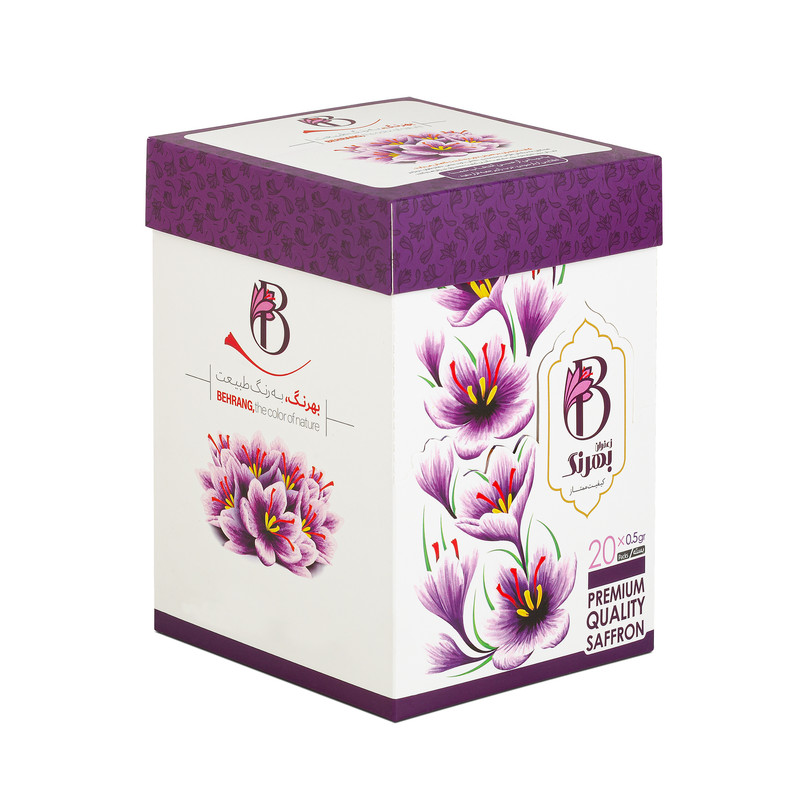 زعفران بهرنگ - 0.5 گرم بسته 20 عددی