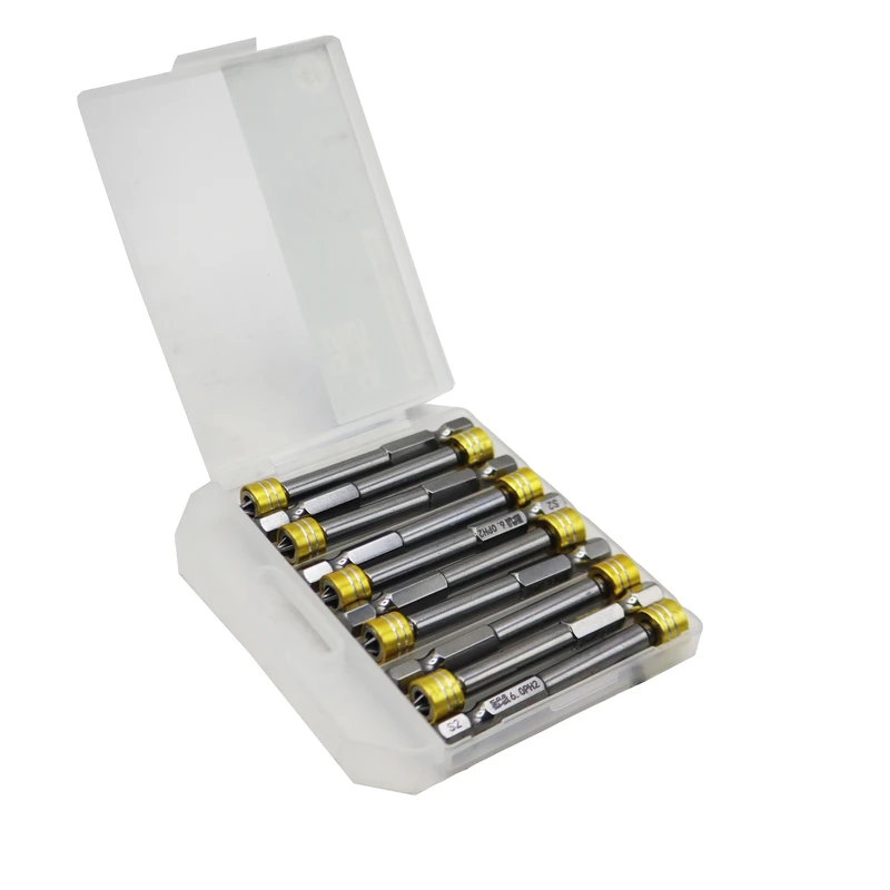 سری پیچ گوشتی چهار سو ساشا مدل مگنتی کد PH2*65MM بسته 10 عددی