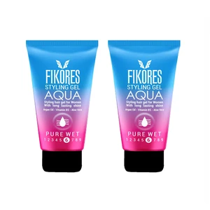 ژل حالت دهنده مو فیکورس مدل AQUA حجم 150 میلی لیتر مجموعه 2 عددی