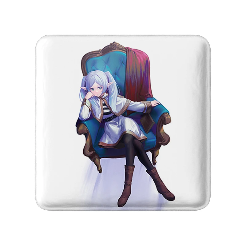 مگنت خندالو طرح انیمه فریرن (Frieren) مدل مربعی کد 33917
