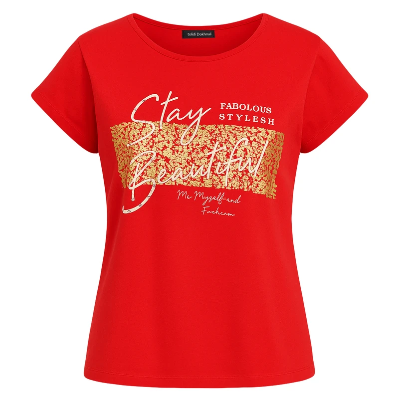 تی‌شرت آستین کوتاه زنانه مدل رزیتا کد 03