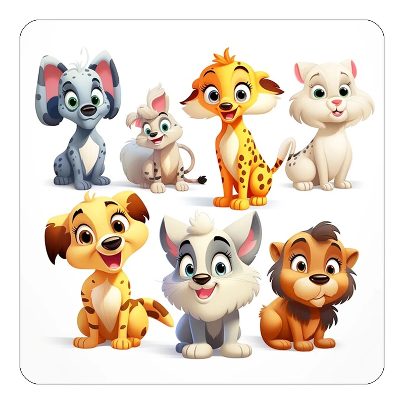 مگنت کاکتی طرح حیوانات کارتونی مدل mp27222