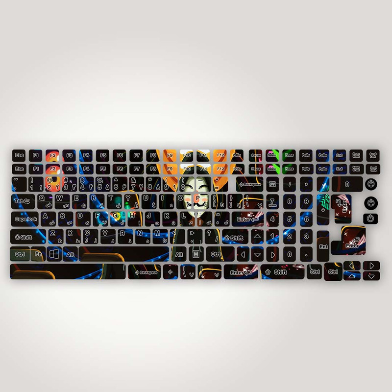 برچسب حروف فارسی کیبورد مدل bitcoin monk کد K-316 