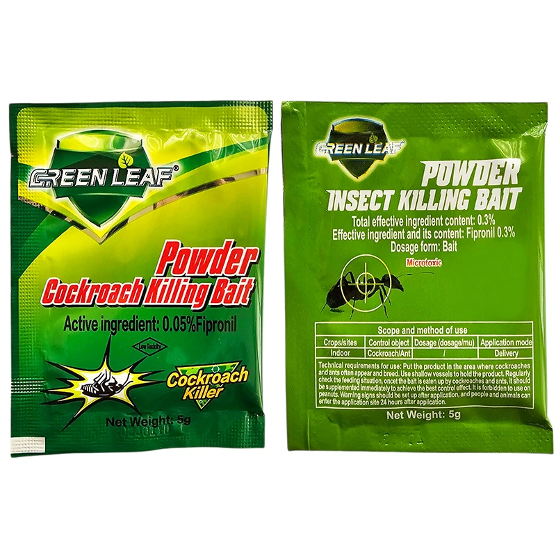 پودر سوسک کش و مورچه کش گرین لیف مدل SX-05 وزن 5 گرم مجموعه 2 عددی