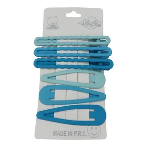 گیره مو زنانه مدل تق تقی و انبری فلزی بسته 6 عددی