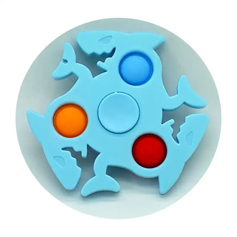 فیجت ضد استرس دنیای سرگرمی های کمیاب مدل اسپینر طرح کوسه کد DSK-A589