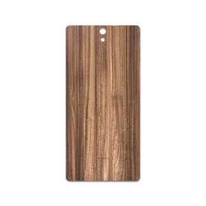 MAHOOT Light Walnut Wood Cover Sticker for Sony Xperia C5