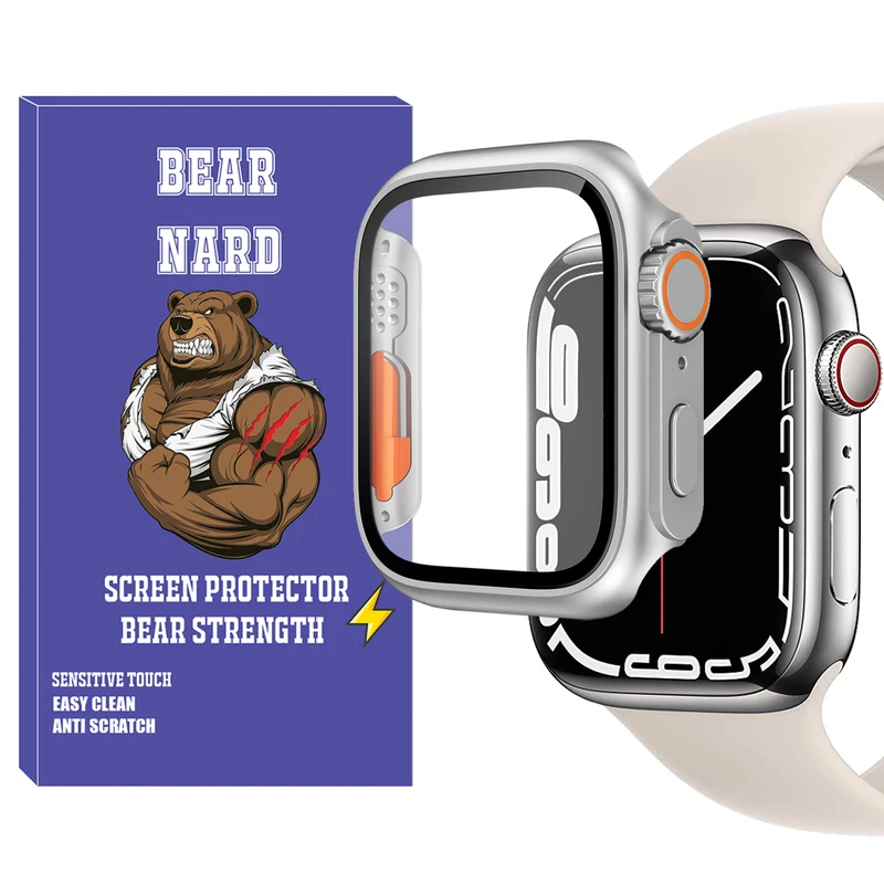 کاور برنارد مدل BR-Ultra مناسب برای اپل واچ Series SE 2022 Aluminum Case 40mm / SE 2021 Aluminum Case 40mm / Series 5 40mm / Series 6 40mm / Series 4 40mm به همراه محافظ صفحه نمایش
