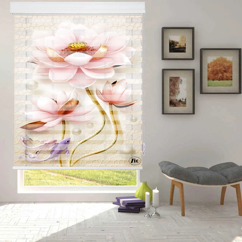 پرده زبرا زیو مدل 3D-1082 سایز 100x200 سانتی متر