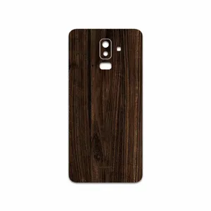 MAHOOT Dark Walnut Wood Cover Sticker for Samsung Galaxy J8