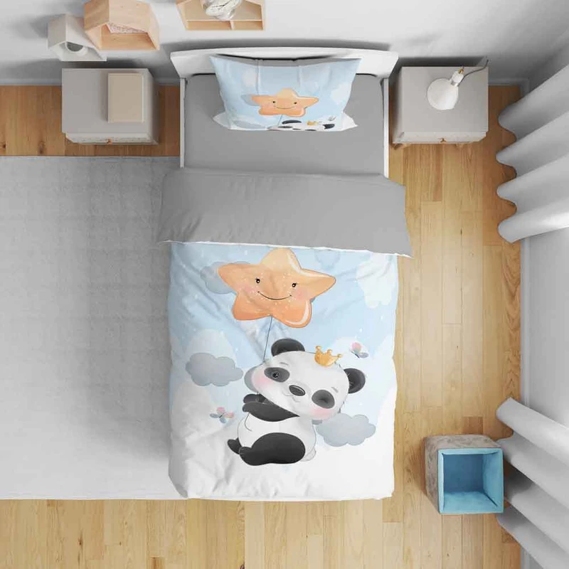 سرویس روتختی نوپه هوم مدل پاندا کد T6015 تک نفره 5 تکه