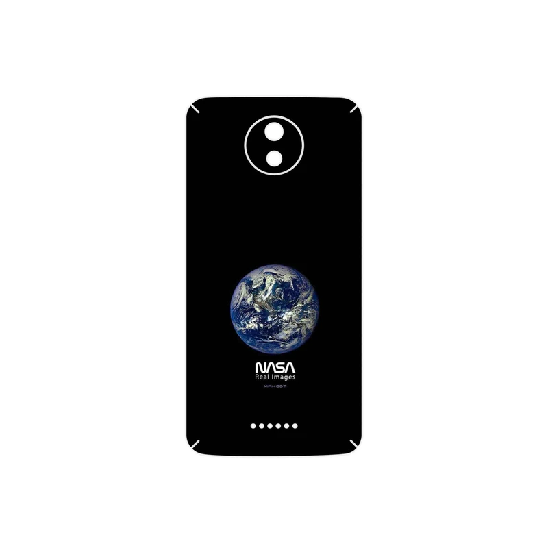 برچسب پوششی ماهوت مدل NASA Home Earth مناسب برای گوشی موبایل موتورولا Moto C Plus