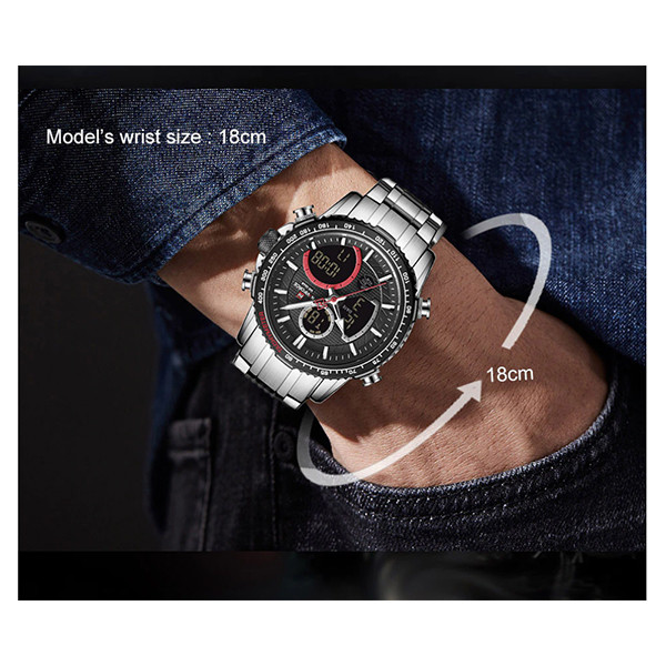 ساعت مچی عقربه‌ای مردانه نیوی فورس مدل NF9182 SB