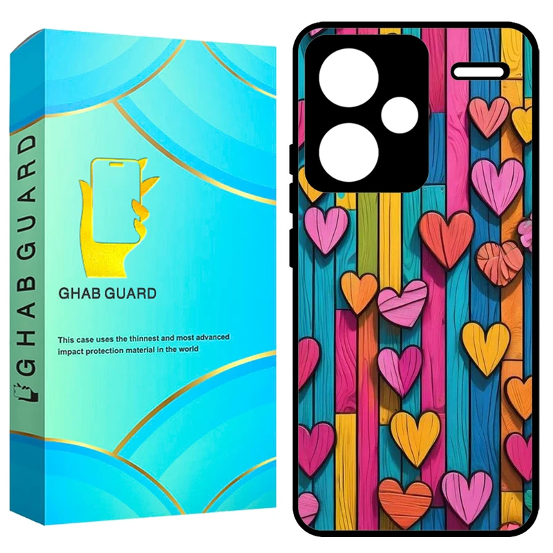 کاور قاب گارد طرح قلب مدل GCHPN13PL مناسب برای گوشی موبایل شیائومی Redmi Note 13 Pro Plus