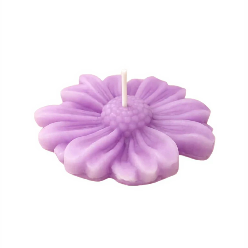 شمع شناور بدون‌بو مدل گل زمان اتمام 12 ساعت