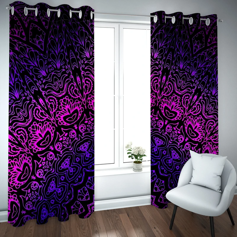 پرده مدل چاپی هازان سایز 300×150 سانتی متر 