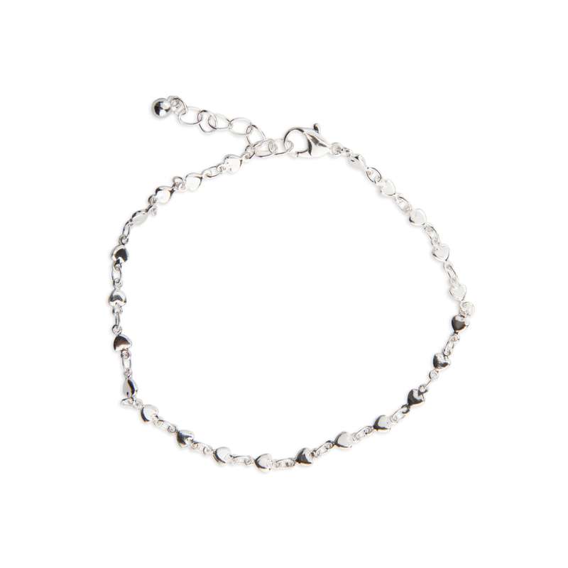 پابند نقره زنانه مدل قلب