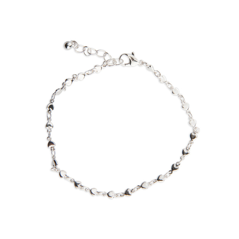 پابند نقره زنانه مدل قلب