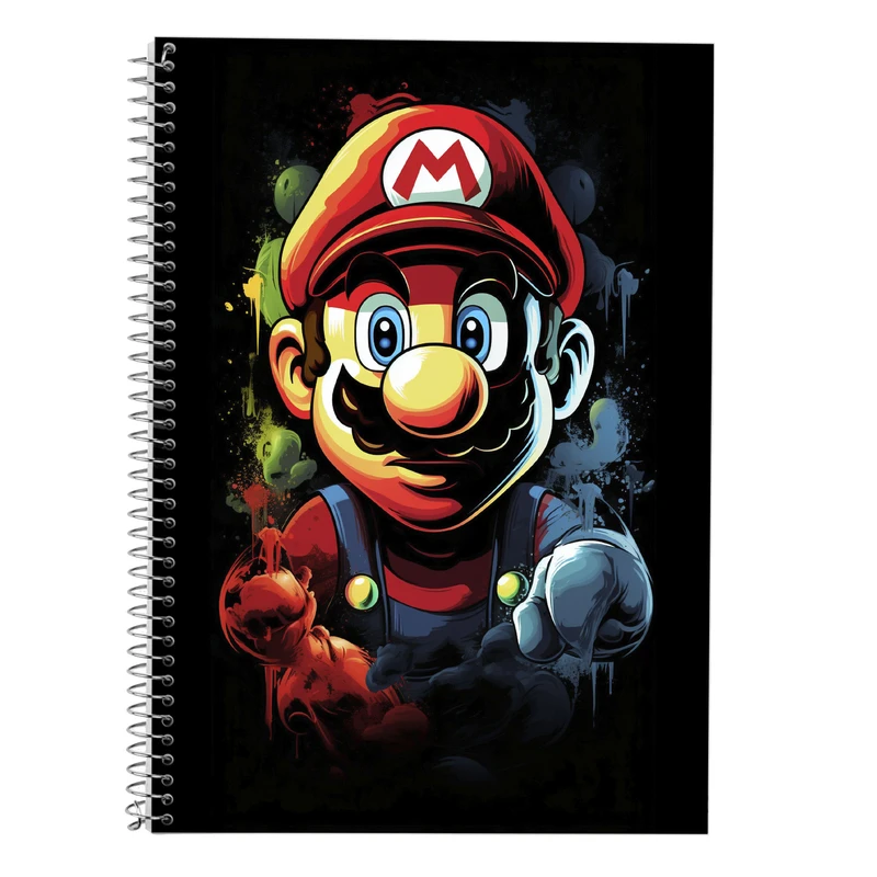 دفتر لغت 50 برگ مدوپد طرح سوپرماریو super mario کد DF2945