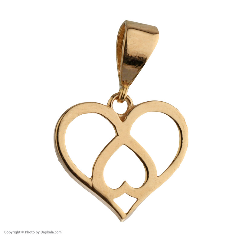 آویز گردنبند طلا 18 عیار زنانه مایا ماهک مدل MM1528 طرح قلب