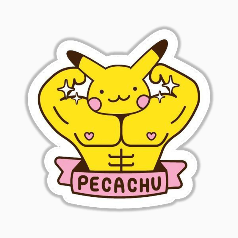 استیکر لپ تاپ و موبایل بووم طرح پیکاچو کد MR26