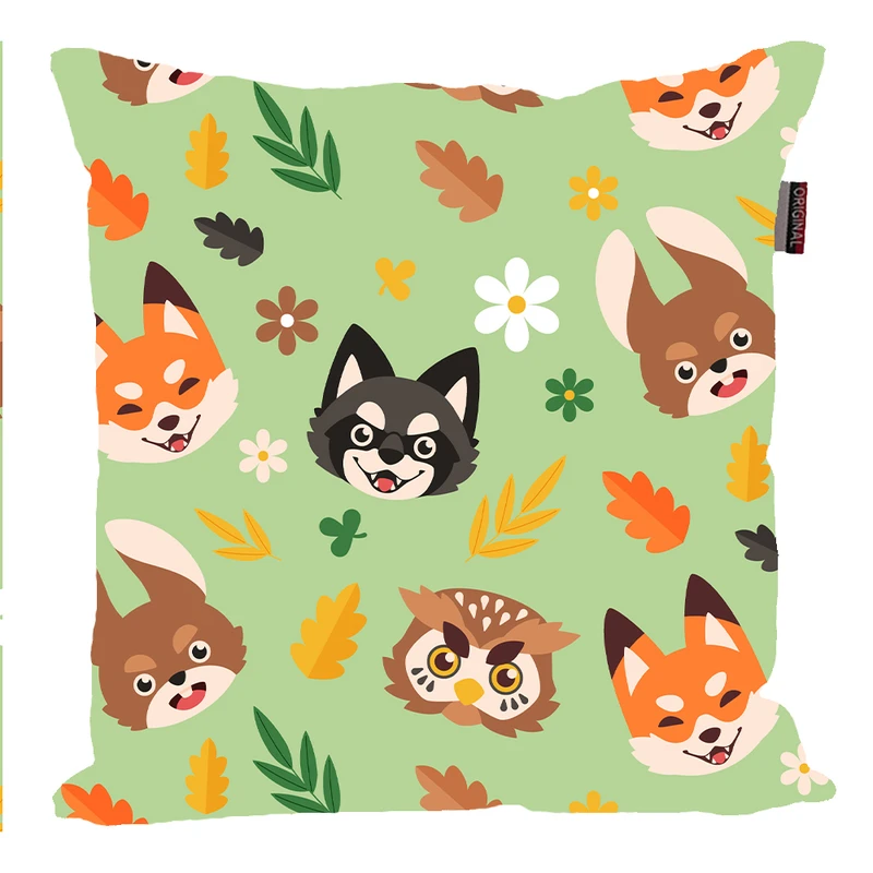 کوسن پاد آفرین مدل پاییز طرح عروسکی حیوانات کد PK40223