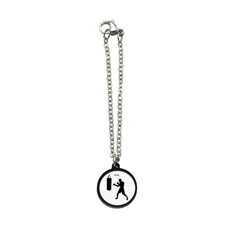 آویز ساعت زنانه ناکسیگو مدل شب تاب طرح بوکس کد AW7217