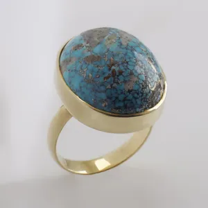 انگشتر نقره زنانه مدل فیروزه نیشابوری کد 40