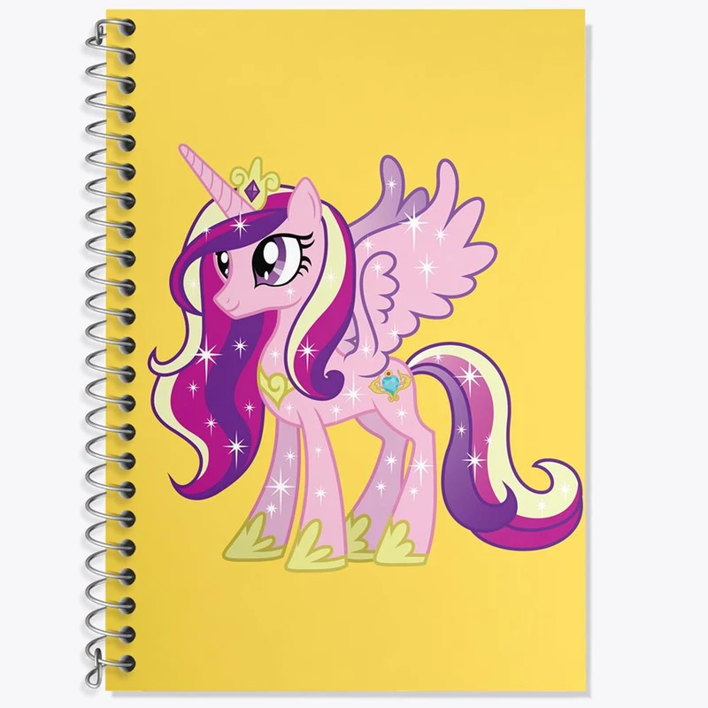 دفتر زبان 50 برگ خندالو مدل سه خط طرح اسب پونی کد 24869