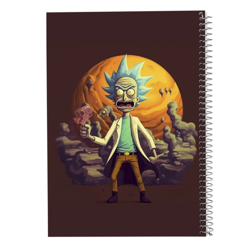 دفتر مشق 50 برگ مدوپد مدل ریک اند مورتی rick&morty کد DF10798