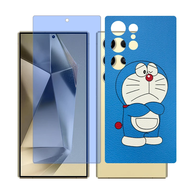 محافظ صفحه نمایش آنتی بلو گلس مدل Together مناسب برای گوشی موبایل سامسونگ Galaxy S22 Ultra به همراه برچسب پوششی پشت گوشی