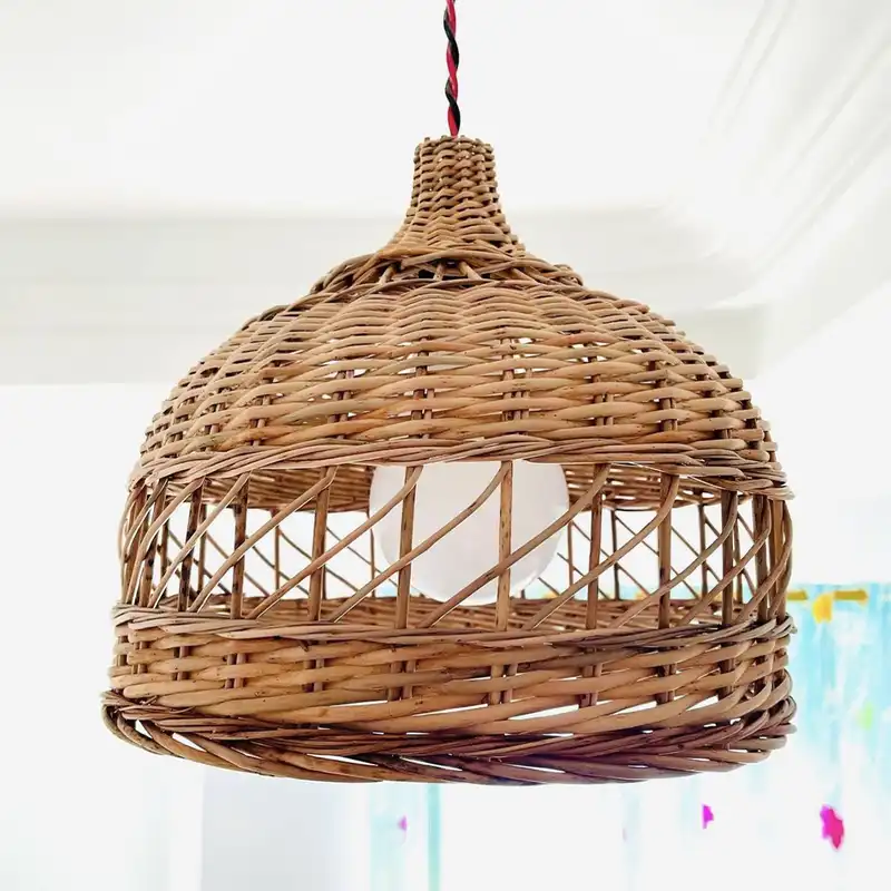 لوستر حصیری مدل مرواربافی کد 01