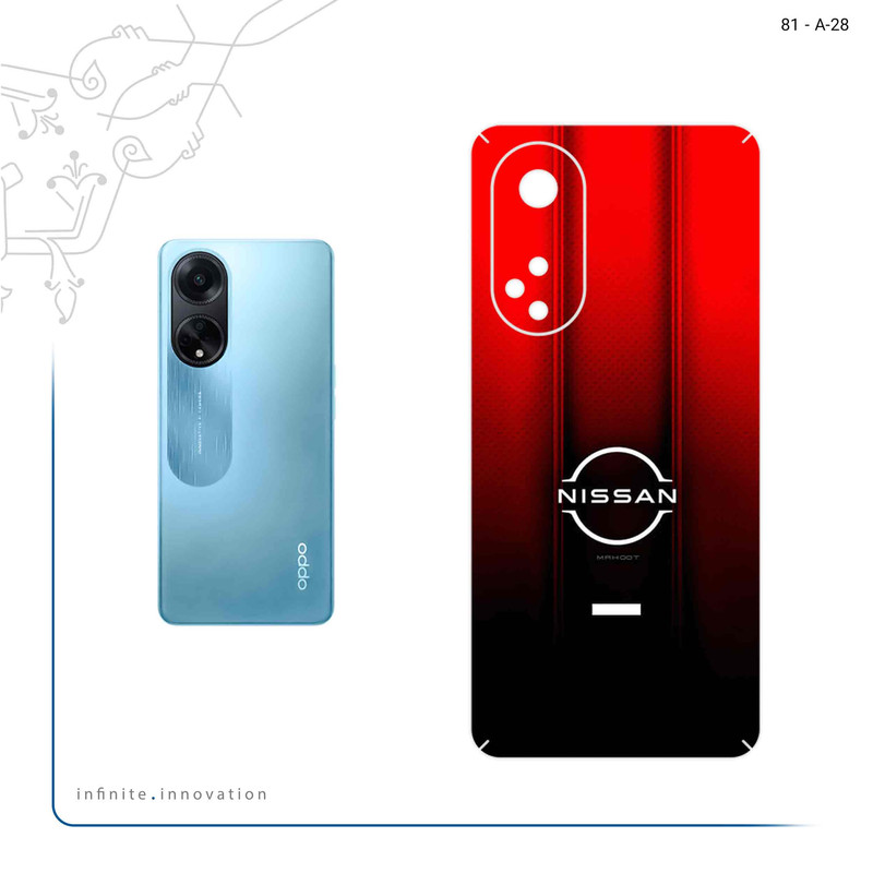 برچسب پوششی ماهوت مدل Nissan_Logo مناسب برای گوشی موبایل اپو A98