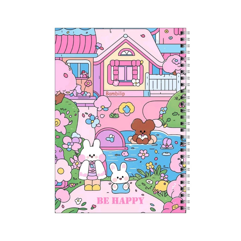 دفتر مشق 100 برگ بامبیلیپ طرح خانه خرگوش ها کد 8211505