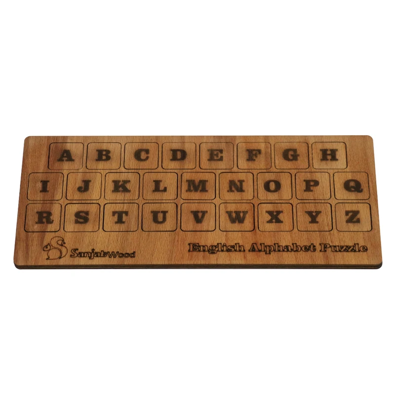بازی آموزشی الفبا انگلیسی سنجاب وود مدل Alphabet puzzle
