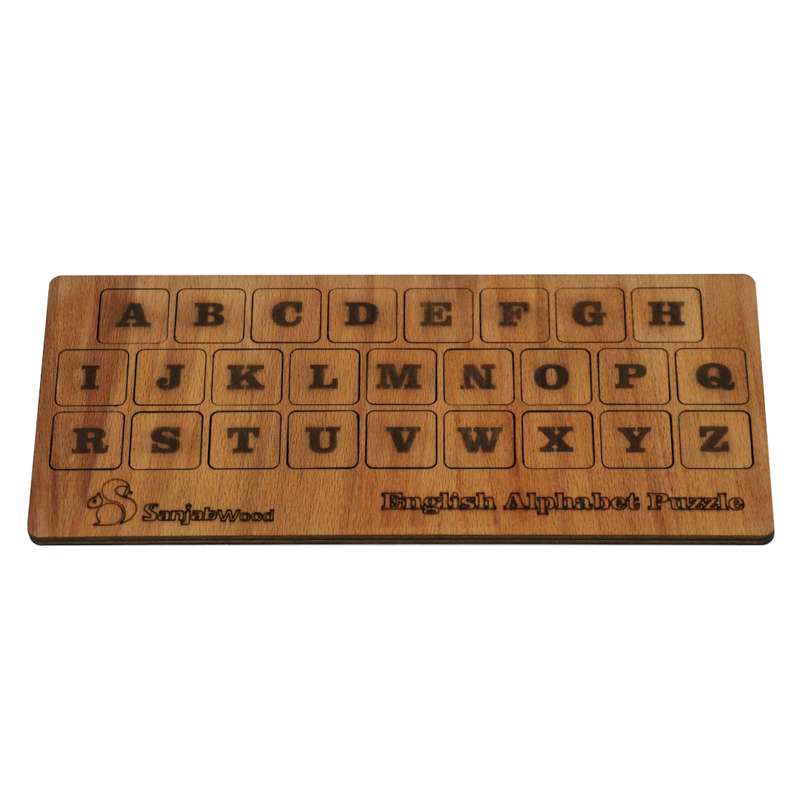 بازی آموزشی الفبا انگلیسی سنجاب وود مدل Alphabet puzzle