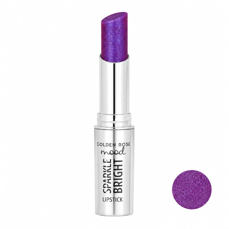 رژ لب جامد براق گلدن رس مدل Sparkle Bright شماره 154 رنگ بنفش آمیتیستی