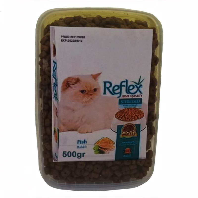 غذای خشک گربه رفلکس مدل Sterlised_500 وزن 500 گرم