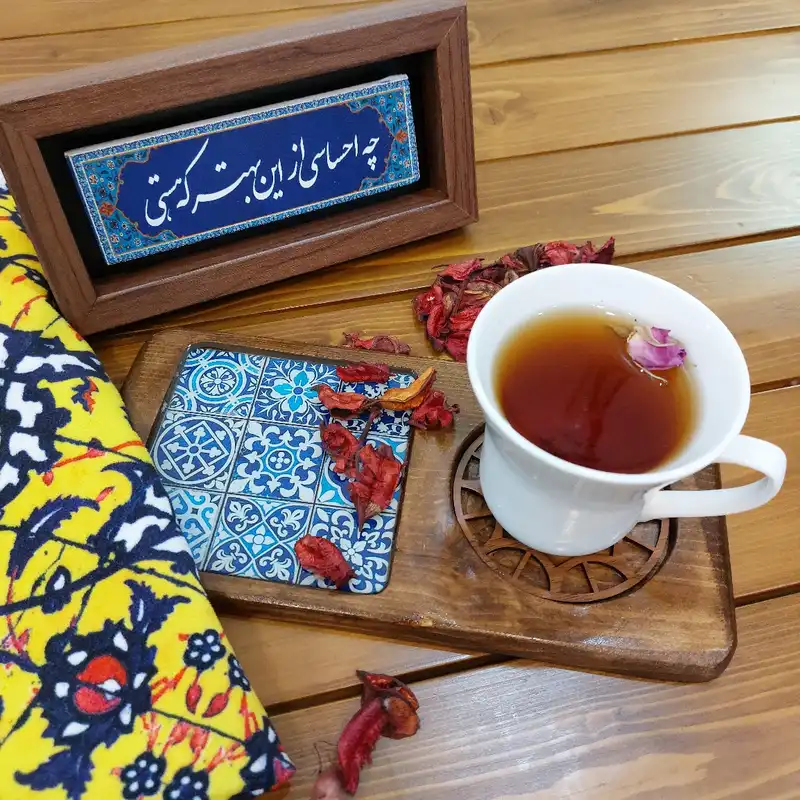 زیر لیوانی چوبی مدل 105