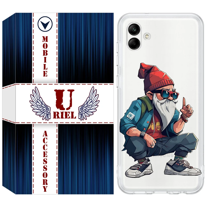 کاور یوریل مدل Clear کد 48 طرح پیرمرد مناسب برای گوشی موبایل سامسونگ Galaxy A04e